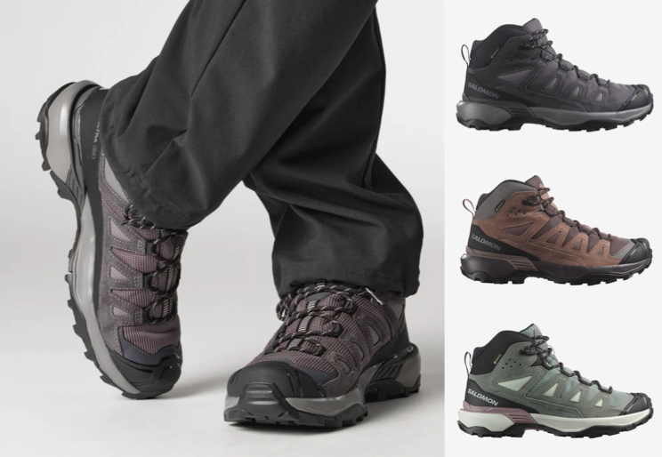 SALOMON（サロモン）ブラウンのハイキングシューズ