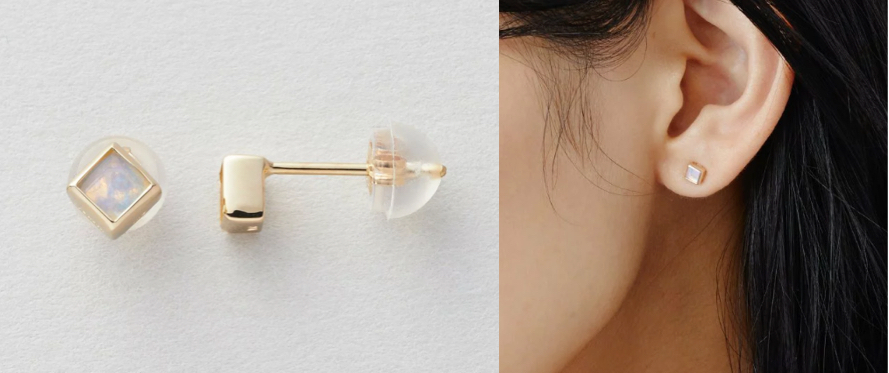 Jouete（ジュエッテ）ゴールドxオパールのピアス