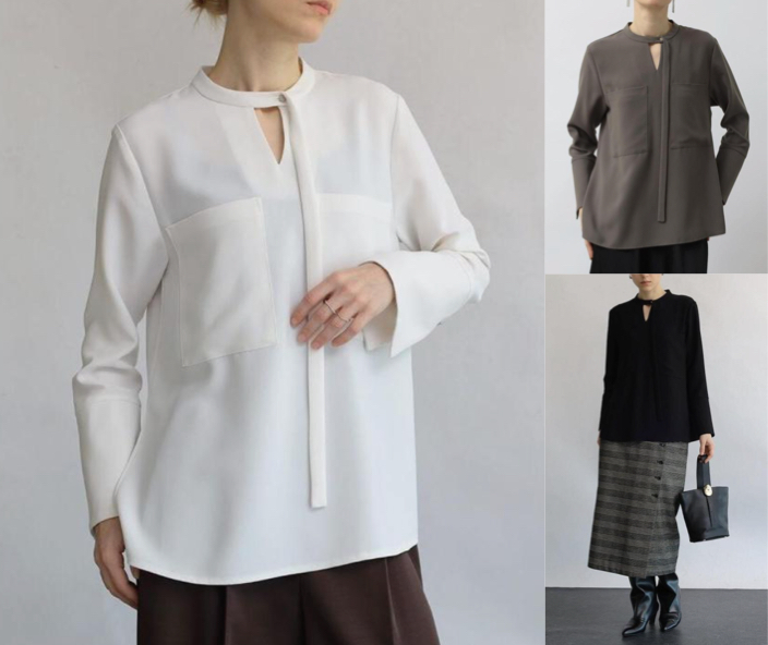 Agaホワイトのブラウス