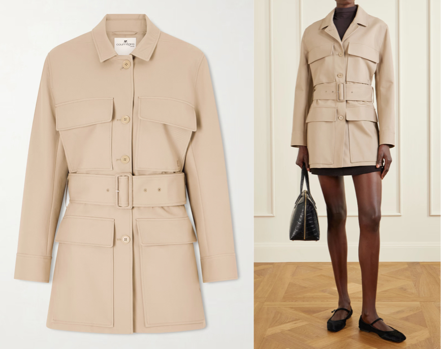 COURRÈGES（クレージュ）ベージュのショートコート