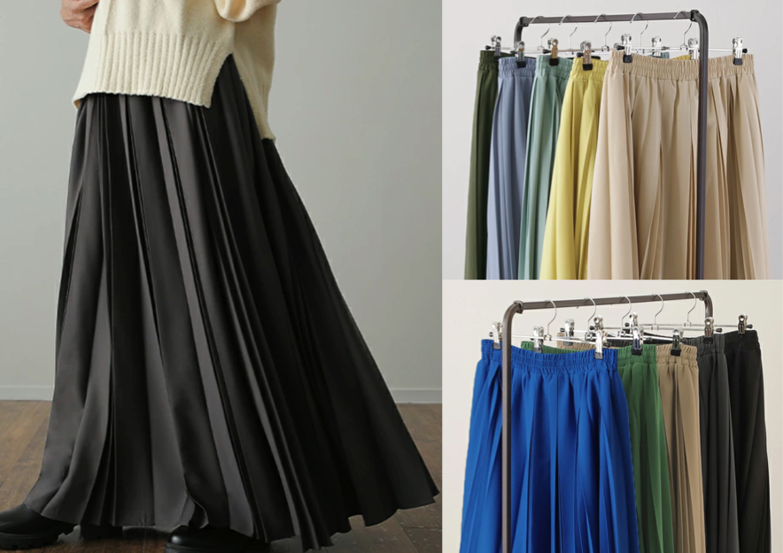 HUG.U(ハグユー)ブラックのプリーツスカート