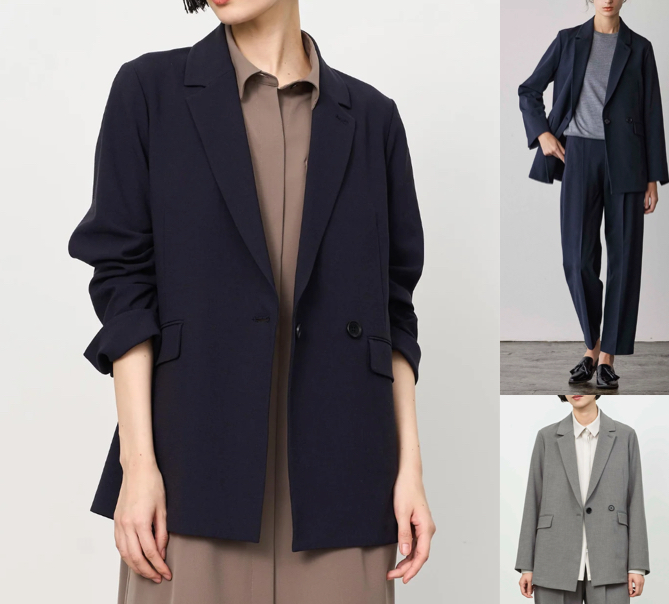 soeju(ソージュ)ネイビーのジャケット