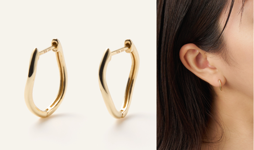 va vendome aoyama(ヴイエー ヴァンドーム青山)ゴールドのフープピアス