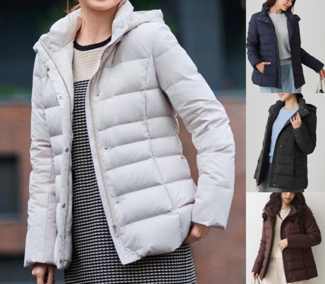 COUP DE CHANCE (クードシャンス)ホワイトのダウンジャケット