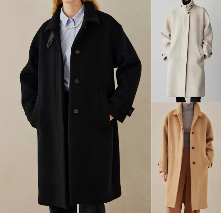 SOEJU（ソージュ）
ブラックのステンカラーコート