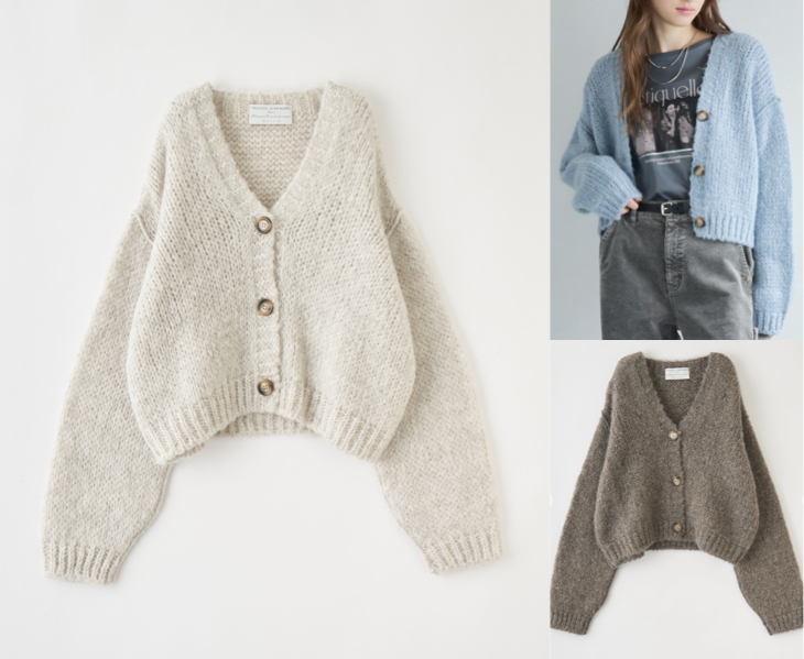 stolaホワイトのカーディガン