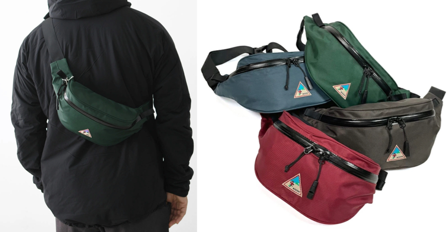 RawLow Mountain Works（ロウロウマウンテンワークス）グリーンのウエストポーチ