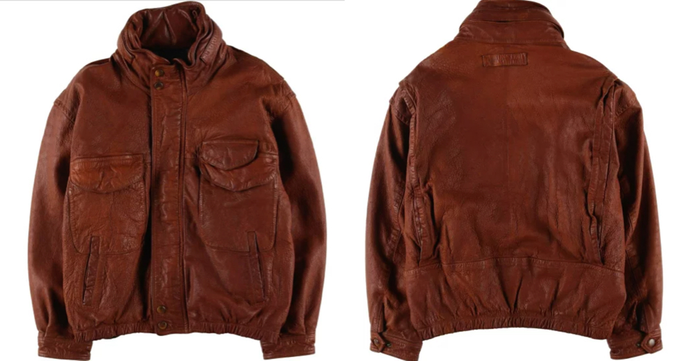 NAUTICAブラウンのレザージャケット