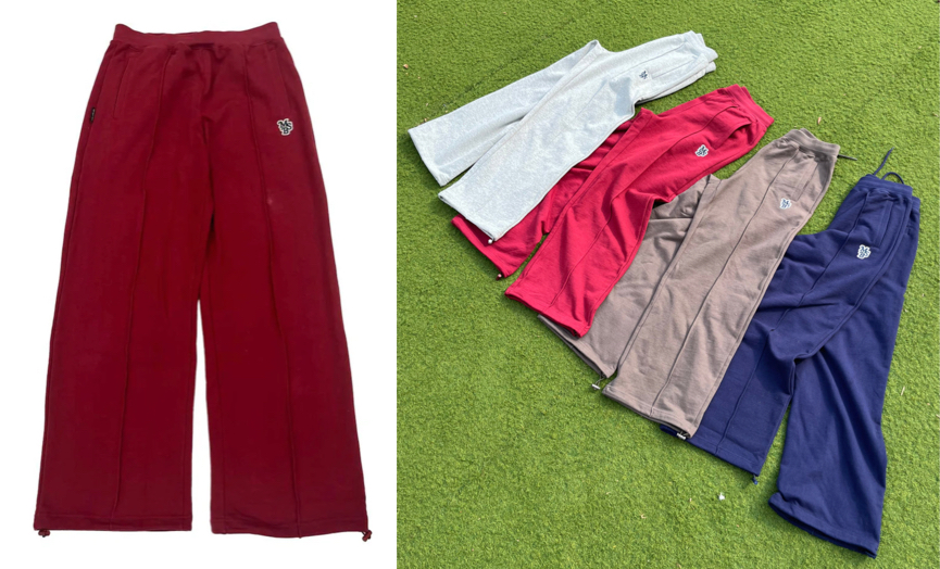 My sugar Babe(マイシュガーベイブ)赤いタックスウェットパンツ