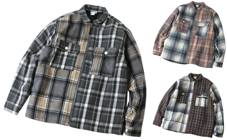 gymmaster(ジムマスター)ブラックのチェック柄ジャケット