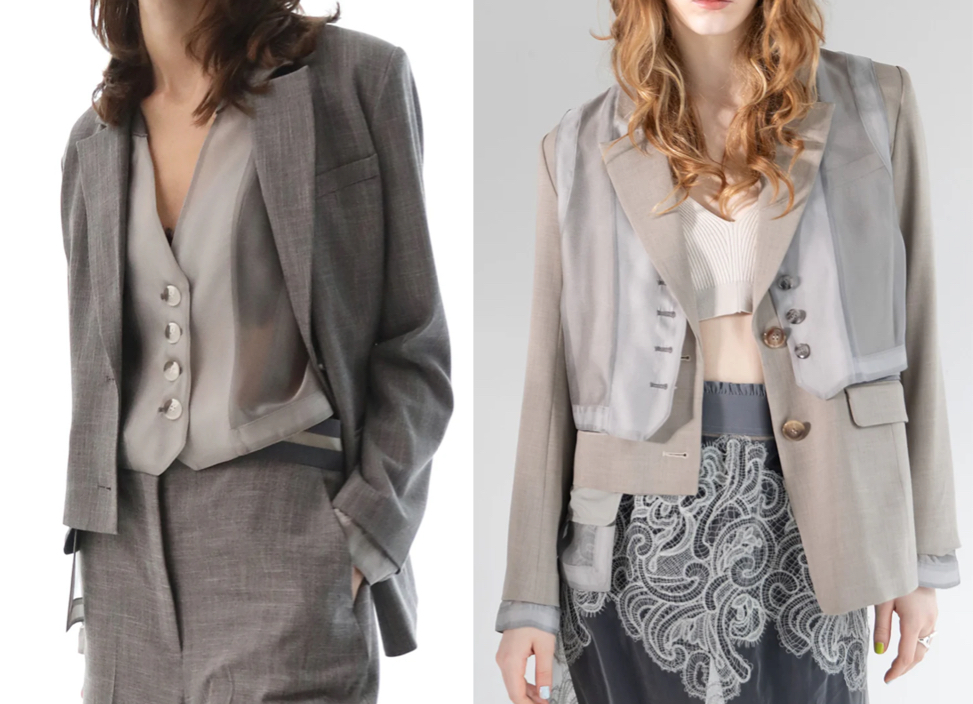 aulaaila
ベージュのアシンメトリージャケット