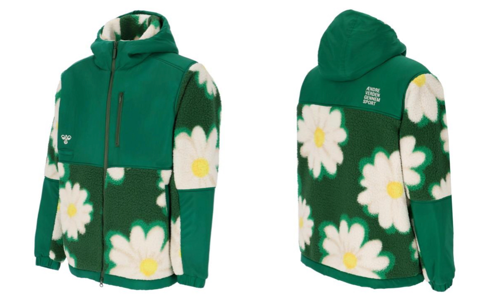 hummel(ヒュンメル)フラワー柄のボアブルゾン