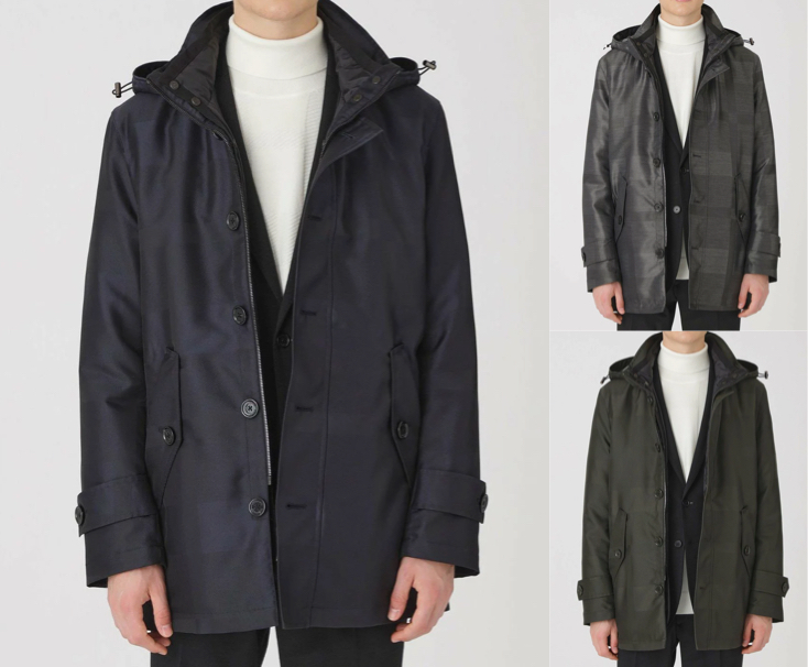 BLACK LABEL CRESTBRIDGE（ブラックレーベルクリストンブリッジ）ネイビーのフーディージャケット