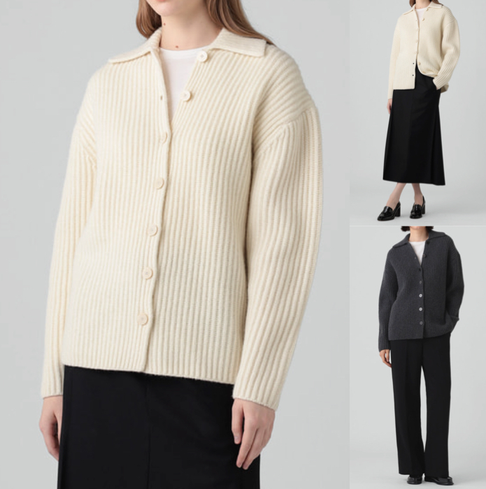 Theoryホワイトのカーディガン