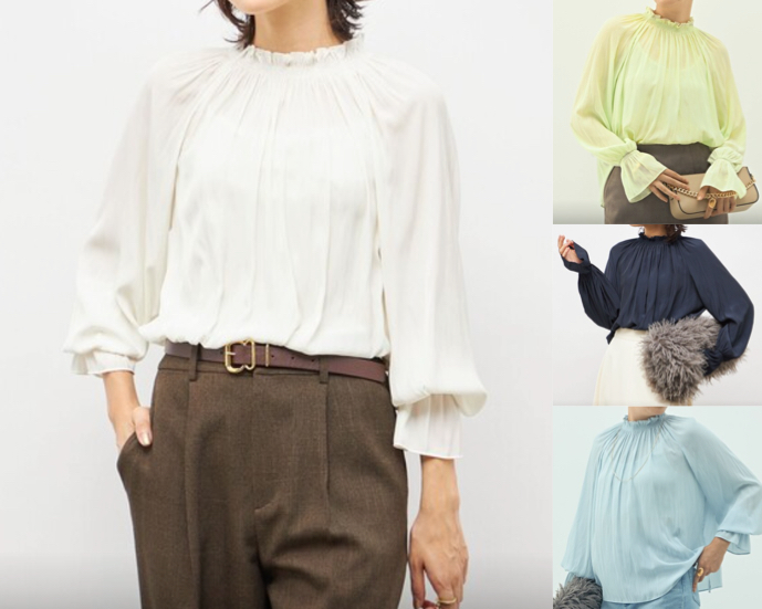 NOLLEY'S（ノーリーズ）ホワイトのフリルブラウス