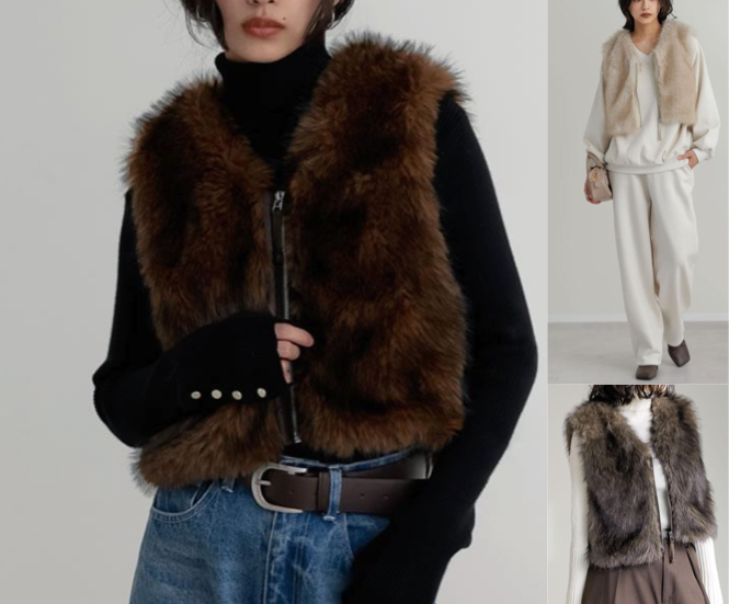 Re:EDITブラウンのファーベスト