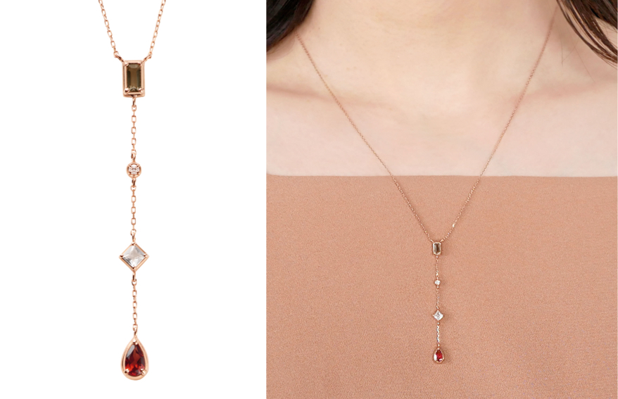 Vendome Aoyama(ヴァンドーム青山)マルチカラーのチェーンネックレス