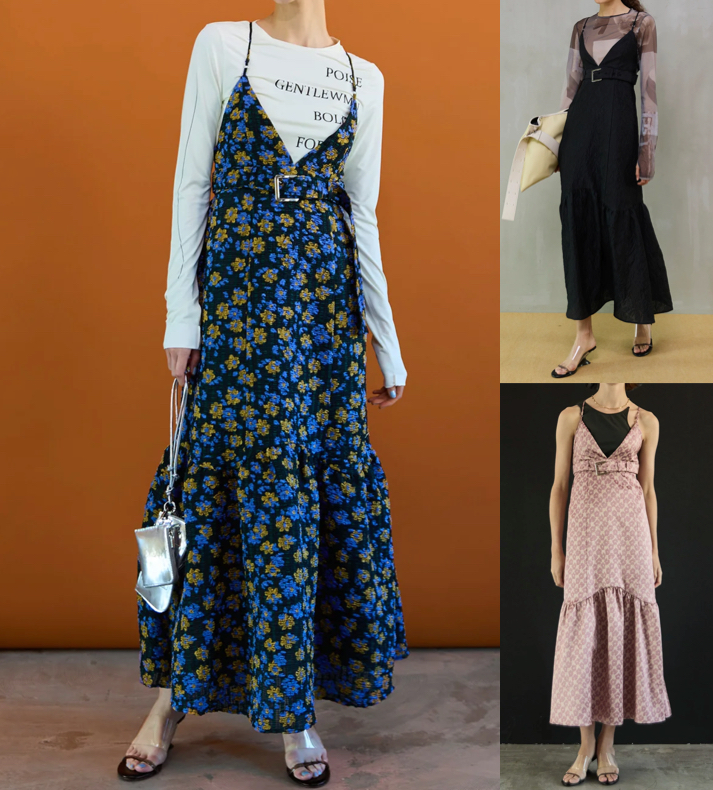 MAISON SPECIAL(メゾンスペシャル)ネイビーの小花柄ワンピース