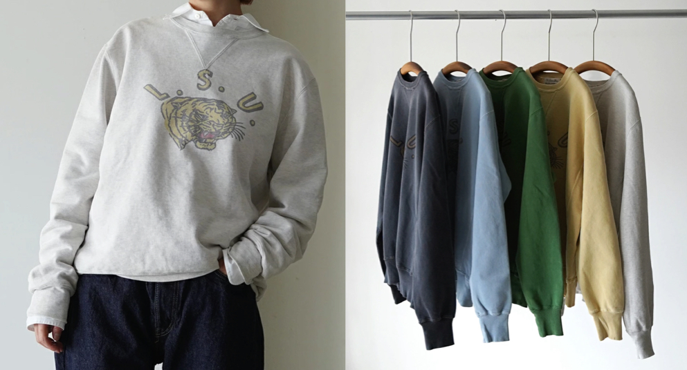 REMI RELIEF（レミレリーフ）グレーのプリントスウェット