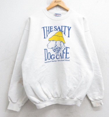 Hanes（ヘインズ）ホワイトのプリントスウェット