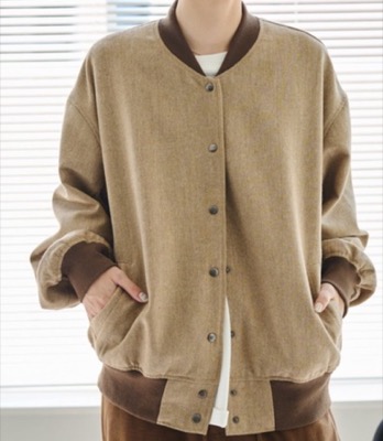 unclip（アンクリップ）ベージュのツイードブルゾン