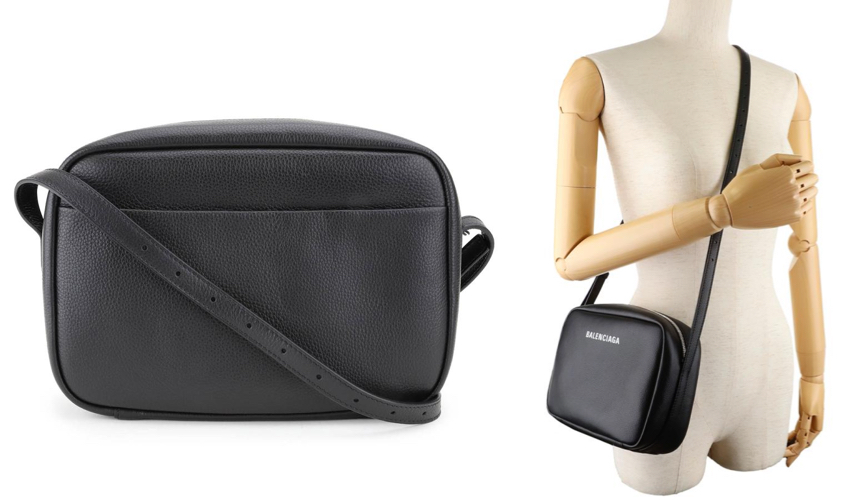 BALENCIAGA エブリデイ カメラバッグブラックのショルダーバッグ