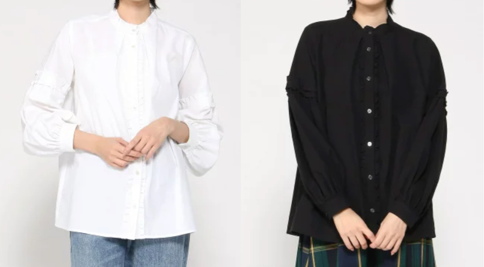 FRAPBOIS（フラボア）ホワイトのフリルブラウス