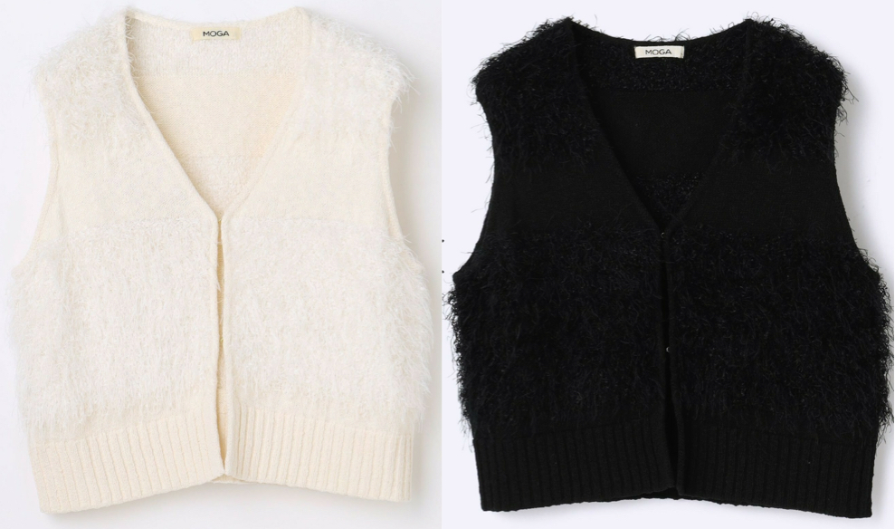 MOGA（モガ）オフホワイトのベスト