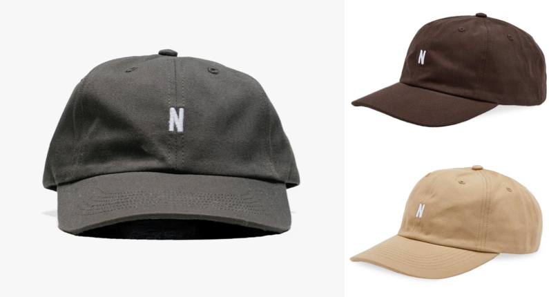 Norse Projects(ノースプロジェクツ)ブラックのロゴ帽子 / キャップ