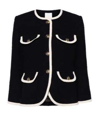 sis label(シスラベル)ブラックのツイードジャケット