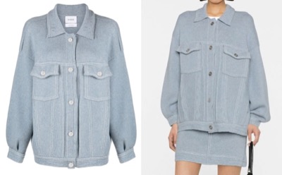 Barrie(バリー)サックスブルーのニットジャケット