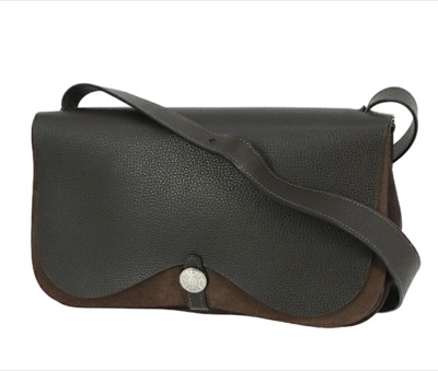 HERMES(エルメス)ダークブラウンのショルダーバッグ