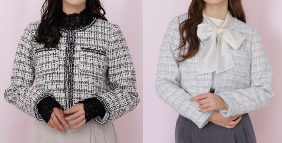 JILL by JILL STUART（ジル バイ ジルスチュアート）ブラックのツイードジャケット