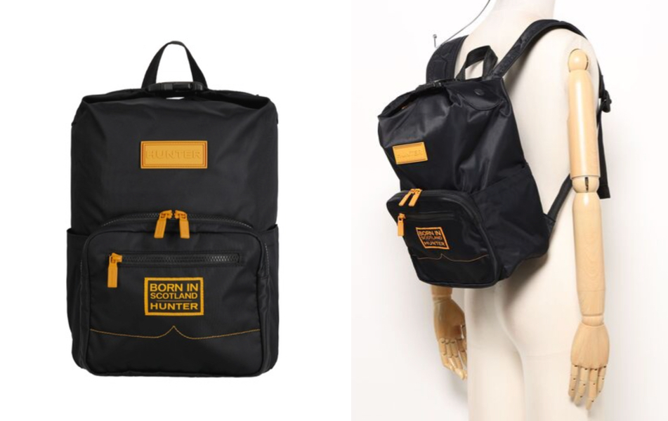 HUNTER (ハンター)ブラックのリュックサック