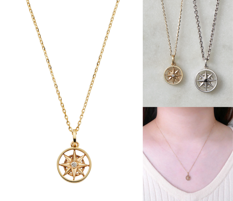 va vendome aoyama(ヴイエー ヴァンドーム青山)ゴールドのコンパスネックレス