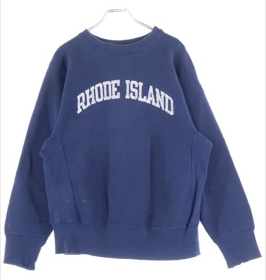 Champion(チャンピオン)ブルーのロゴスウェット(色違い)