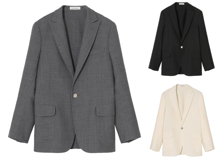 MADISONBLUE（マディソンブルー）グレーのシングルジャケット