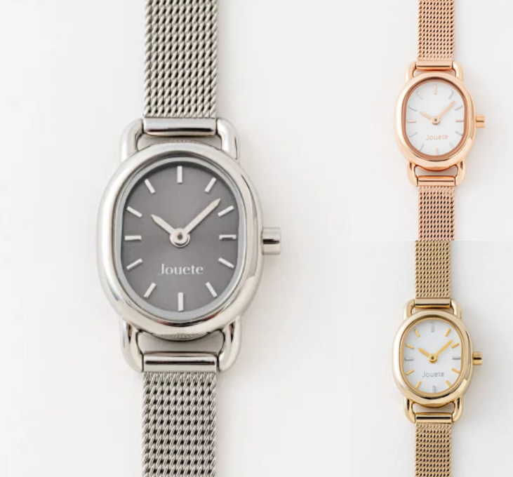 Jouete（ジュエッテ）シルバーの腕時計