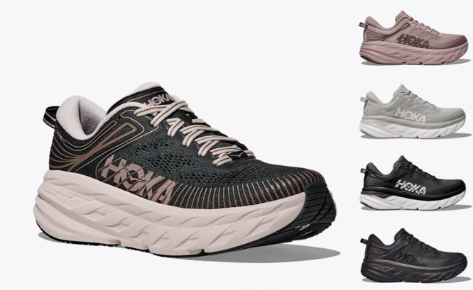 HOKA（ホカ）ブラックxベージュのスニーカー