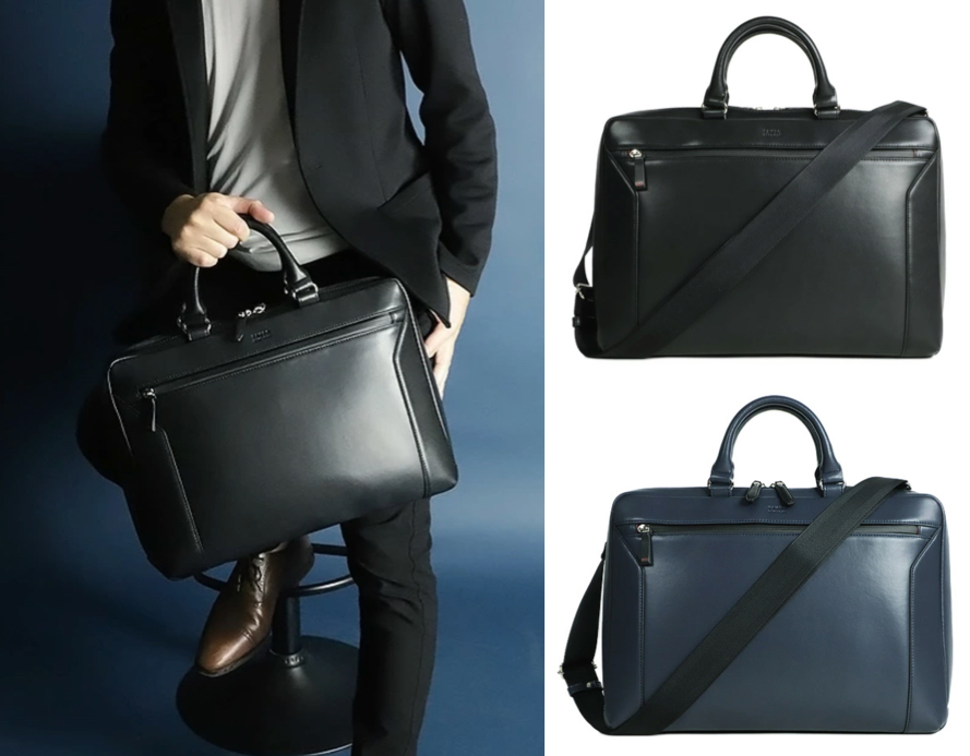 TAKEO KIKUCHI（タケオキクチ）ブラックのビジネスバッグ