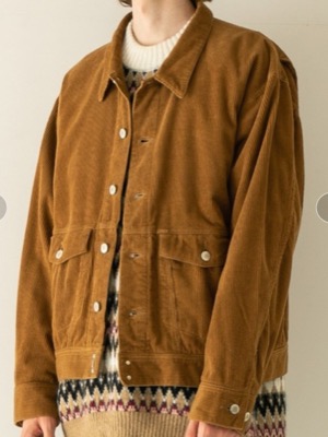 FACTOTUM(ファクトタム)ブラウンのワイドブルゾン