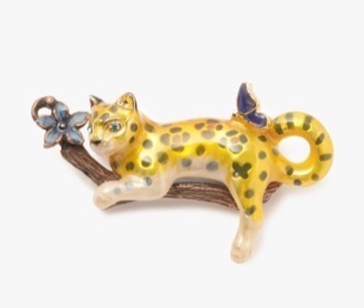 ANNA SUI（アナスイ）豹モチーフブローチ