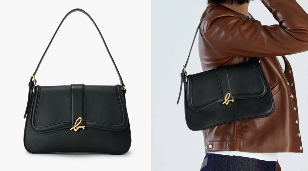 agnes b.（アニエスベー）ブラックのハンドバッグ