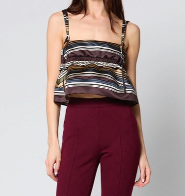 ByGeorge(バイジョージ)ブラウン系のボーダートップス