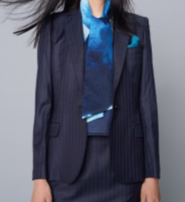 AKIKO OGAWA（アキコオガワ）ネイビーのストライプジャケット