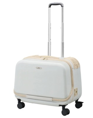 ホワイトのキャリーケース