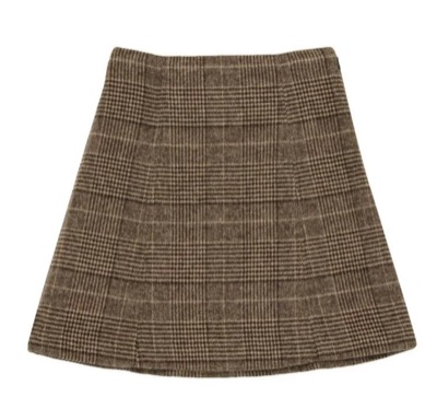 MERCURYDUO（マーキュリーデュオ）ブラウンのチェック柄ミニスカート