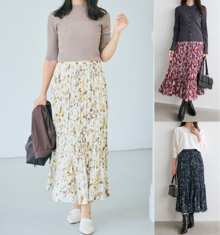 Stolaフラワー柄スカート