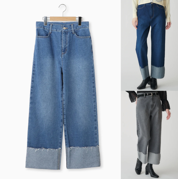 Mylanka(ミランカ)ブルーのデニムパンツ