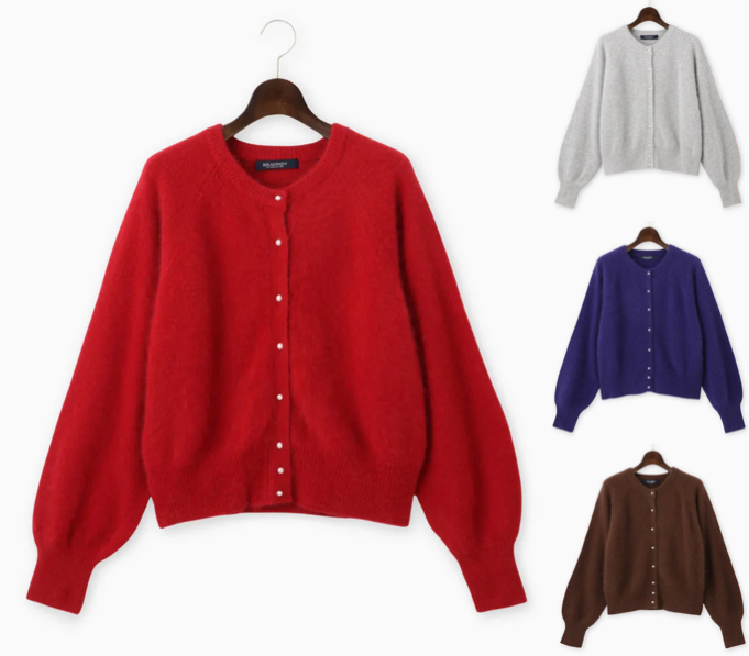 BRAHMIN(ブラーミン)赤いカーディガン